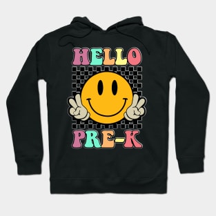 Funny Cute Hello Pre-K Retro Pre-K Back to School Teacher Kids Hoodie